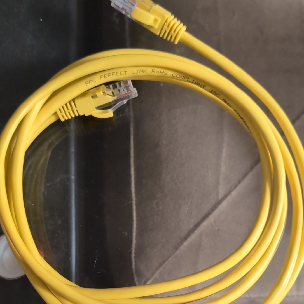 Yellow Ethernet Cable